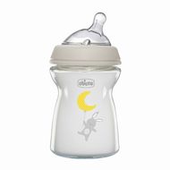 Chicco Láhev kojenecká sklo Natural Feeling neutral 0m+ 250 ml