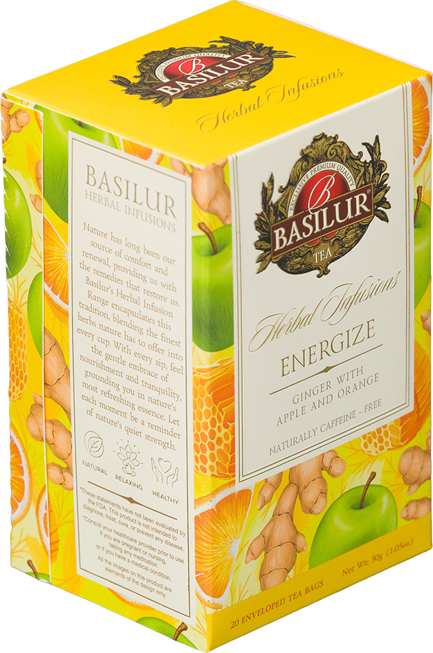 Basilur Herbal Energize přebal 20 x 1.5 g