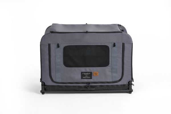 FIKAGO Skládací kennel přepravka Queen M Grey