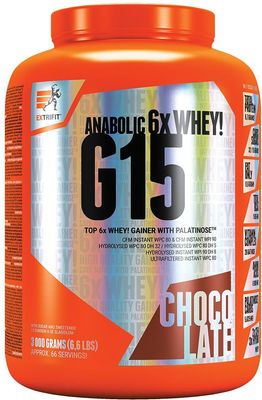 Extrifit G 15 Anabolic Gainer čokoláda 3000 g
