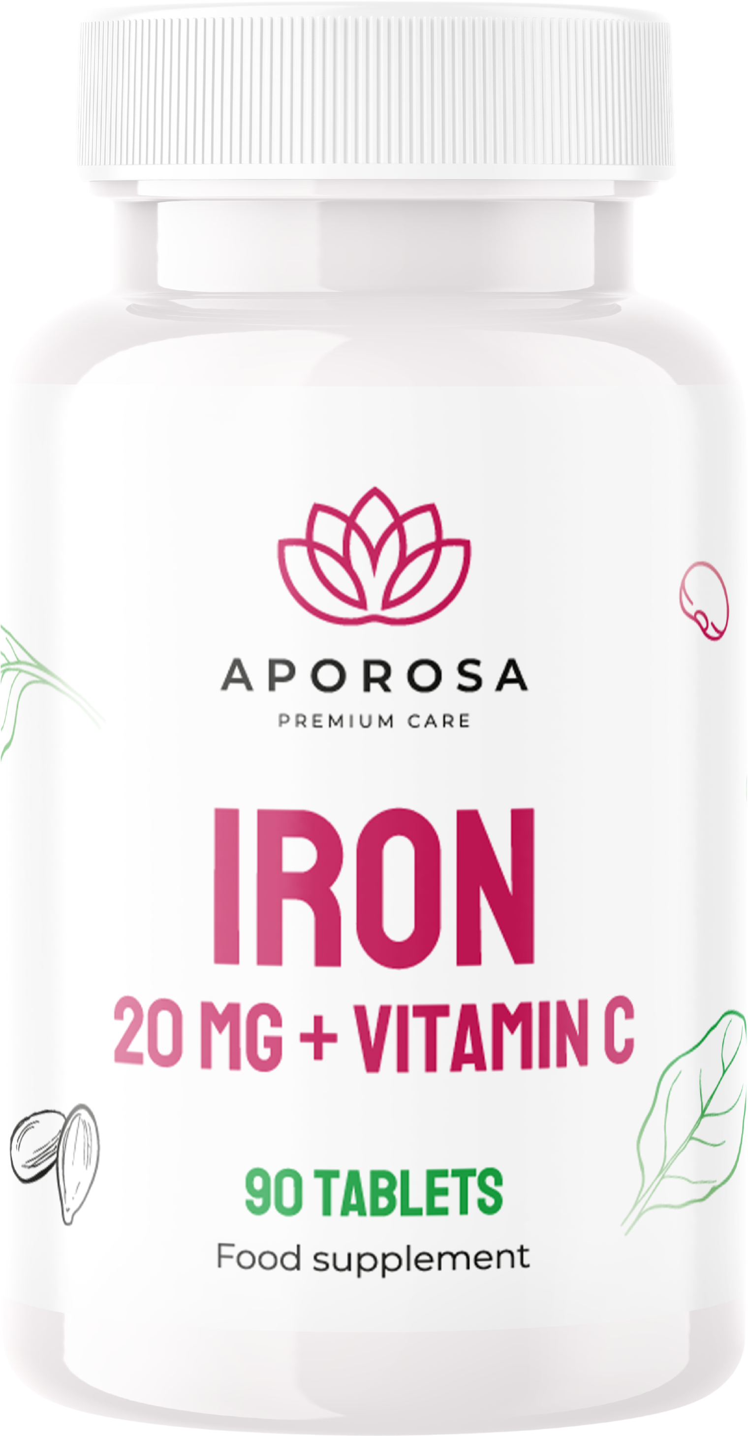 Aporosa Železo 20 mg a vitamin C 90 tablet