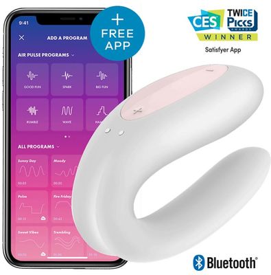 Satisfyer Párový vibrátor Double Joy bílý