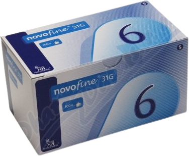 Novofine jehla 31Gx6mm 100 ks