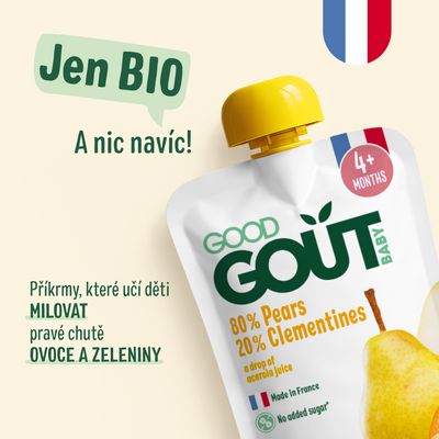 Good Goût BIO Hruška s klementinkou 120 g