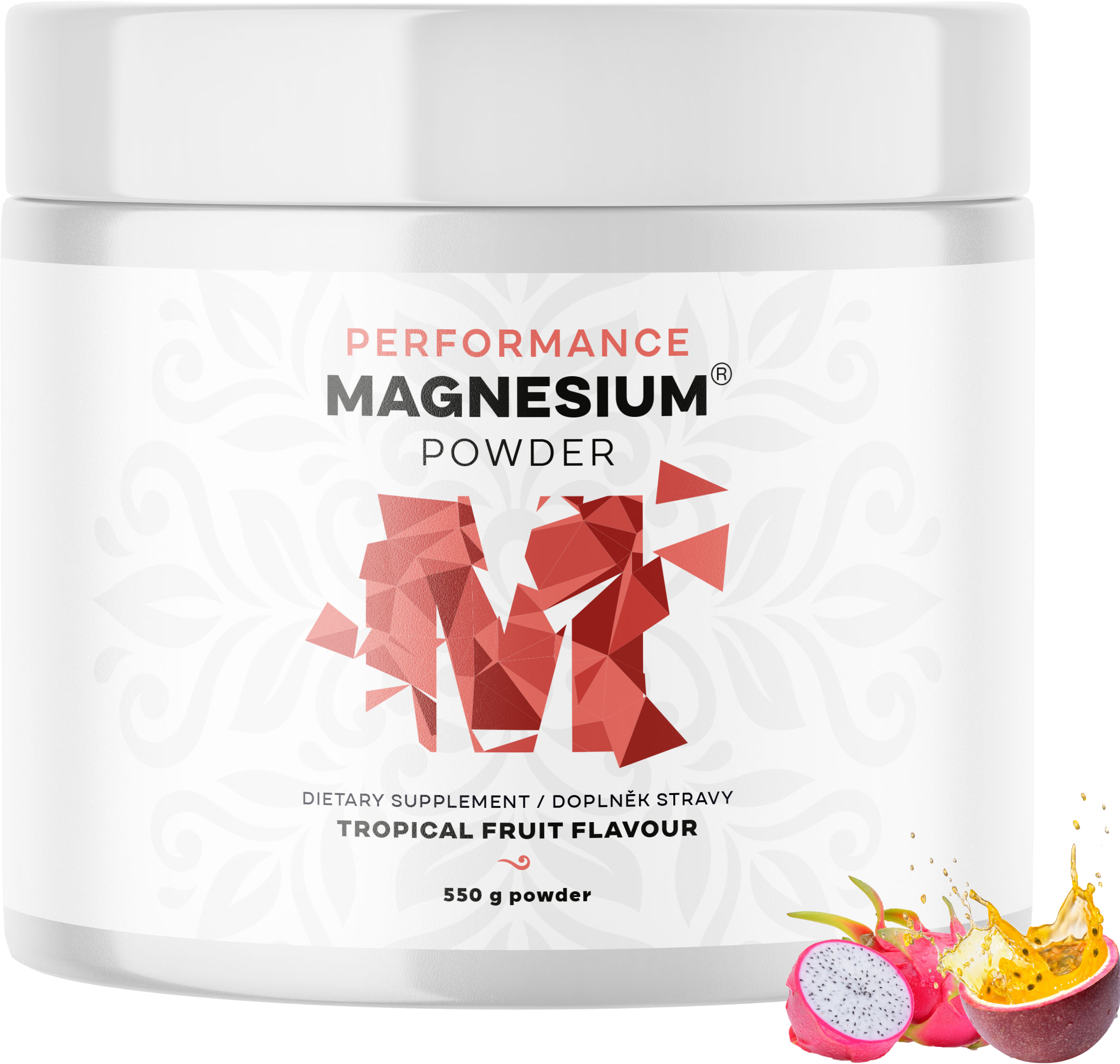 Brainmax Performance Magnesium® Powder Tropické ovoce 550 g