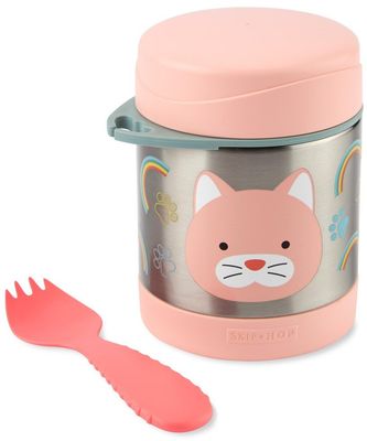 Skip Hop Zoo Termoska na jídlo se lžičkou/vidličkou Kočka, 3r+ 325 ml