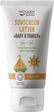 Woodenspoon Opalovací tělové mléko v tubě Baby & Family SPF 30, 150 ml