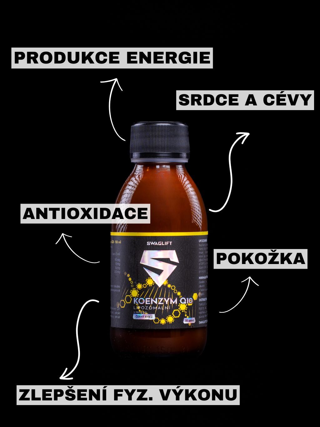 Swaglift Lipozomální Koenzym Q10 150 ml