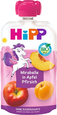 HiPP BIO Hippies Jablko-Broskev-Mirabelka 100 g