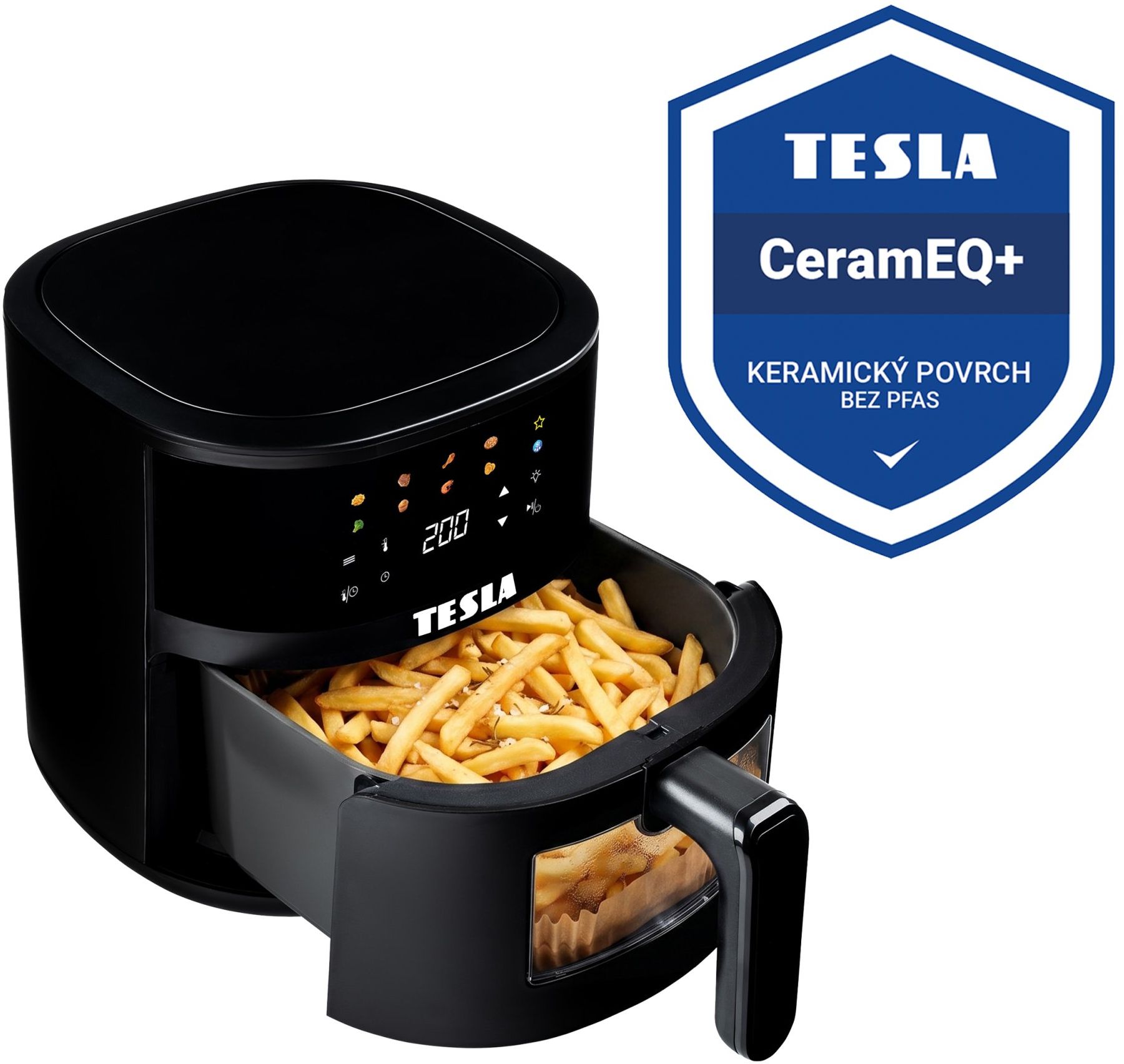 Tesla AirCook Q45 Pro-multifunkční digitální horkovzdušná fritéza