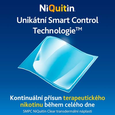 NiQuitin Clear 14 mg - Fáze 2 nikotinové náplasti 7 ks