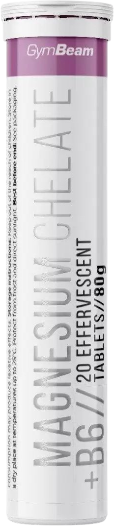 GymBeam Magnesium chelate + B6 effervescent pomeranč 20 x 4 g
