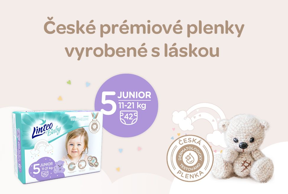 Plenky, Linteo baby premium Junior, plenky 11-21 kg