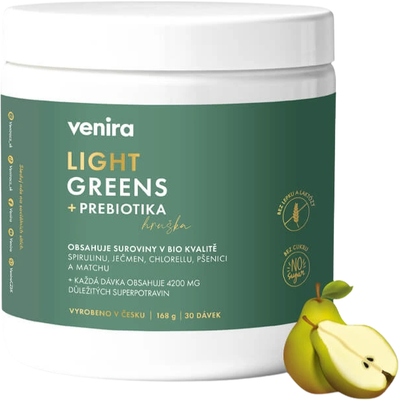 Venira Light greens+prebiotika hruška 168 g
