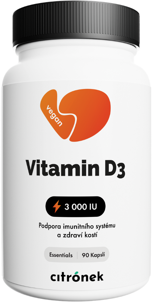 Citronek Vitamin D3 3000 IU 90 kapslí