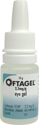 Oftagel gel oční/25 mg 10 g