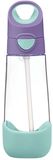 B.box Lahev na pití s brčkem - lilac pop 600ml