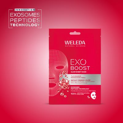 Weleda Exo Boost Zpevňující maska Granátové jablko a Maca-peptidy