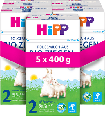 HiPP Mléko 2 BIO kozí 5 x 400 g