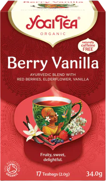 Yogi Tea BIO Čaj Berry Vanilla 17 x 2 g