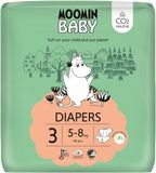 Moomin baby 3 Midi 5–8 kg, eko pleny 48 ks