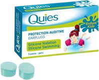 Quies Silikonové chrániče sluchu pro děti 3 páry plavání
