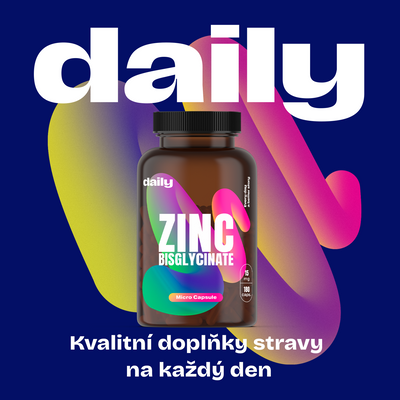Daily Zinc Bisglycinate 90 kapslí