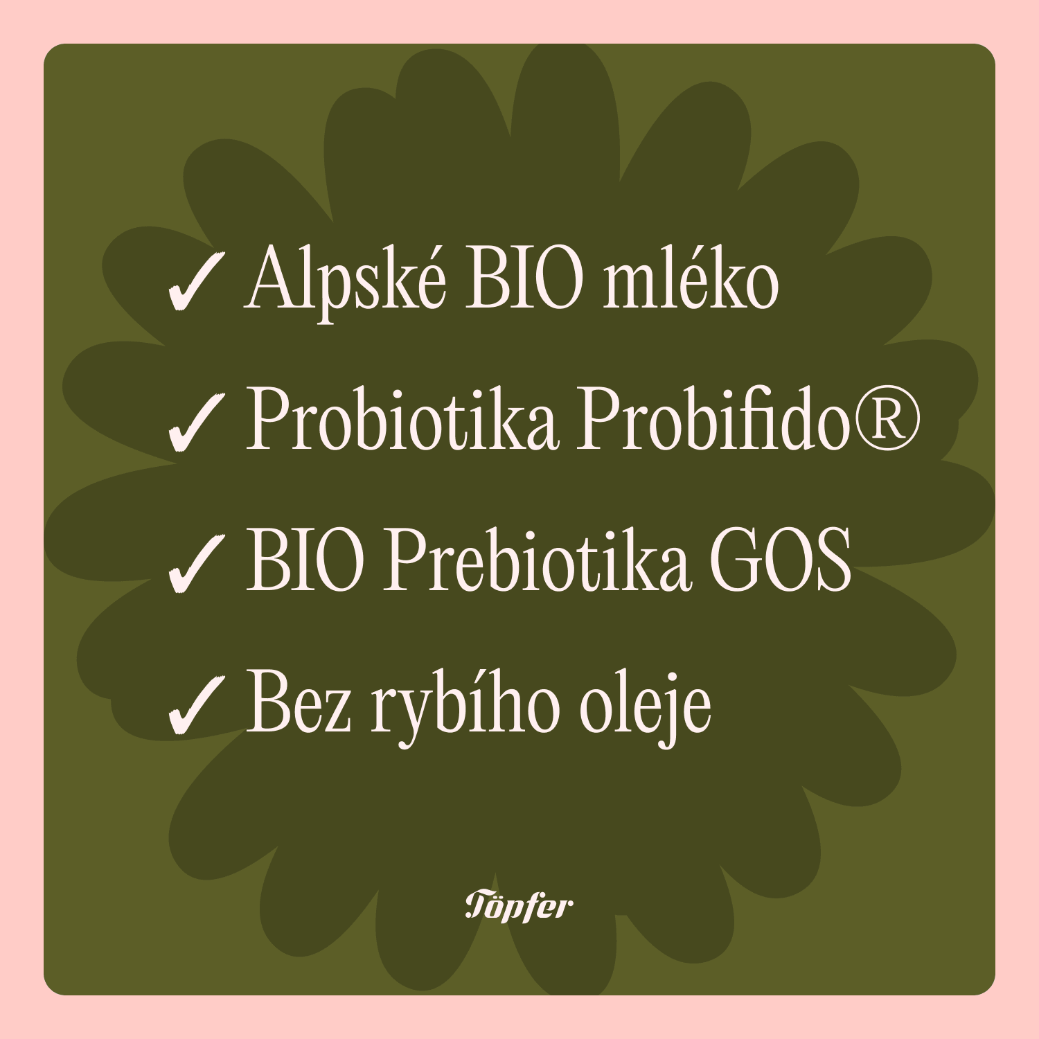 Töpfer BIO 3 pokračovací mléčná kojenecká výživa 600 g
