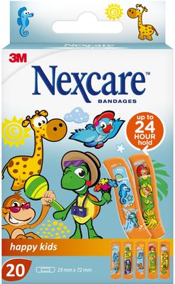 3M Nexcare Happy Kids náplast ZOO 20 ks