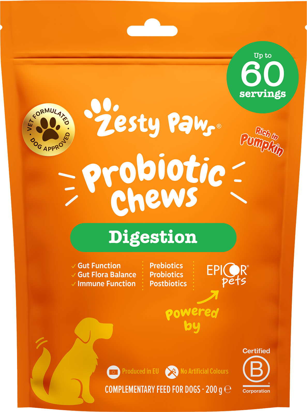 Zesty Paws Probiotic Chews 60 tablet
