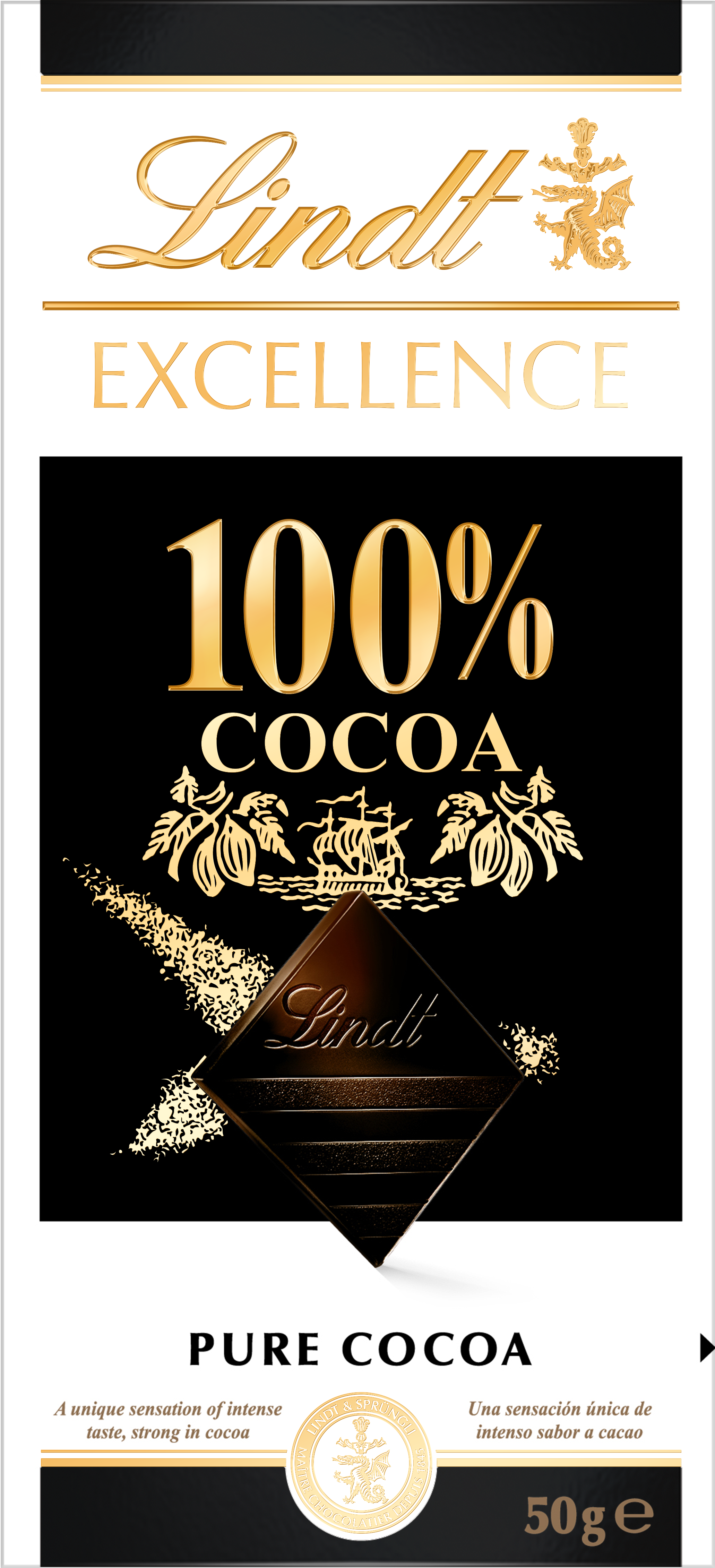 Lindt Čokoláda EXCELLENCE Extra hořká 100% kakaa, 100 g