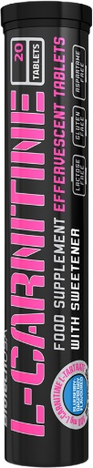 BioTech USA Effervescent L-Carnitine 500 mg Blueberry-Raspberry 20 šumivých tablet
