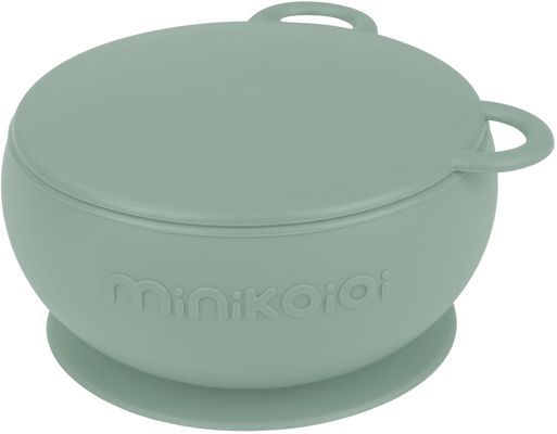 Minikoioi Miska silikonová s přísavkou River Green