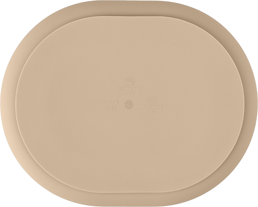 Petite&Mars Talířek silikonový dělící oválný Take&Match Desert Sand 6m+
