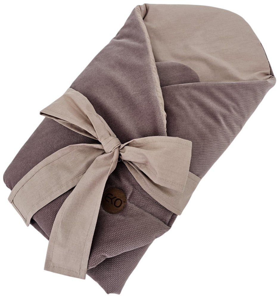 Eko Zavinovačka bavlněná Velvet s kokosovou vyjímatelnou vložkou a mašlí Dark Pink 75 cm