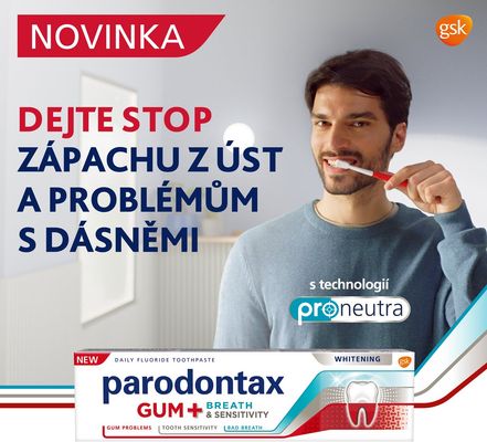 Parodontax pro dásně, dech a citlivé zuby Whitening 2 x 75 ml
