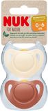 Nuk for NATURE dudlík latex 0-6m. BOX červená 2 ks