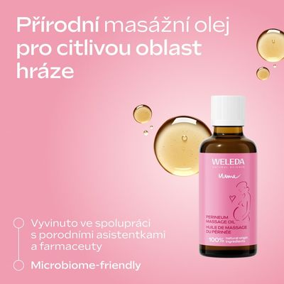 Weleda Olej na masáž hráze 50 ml