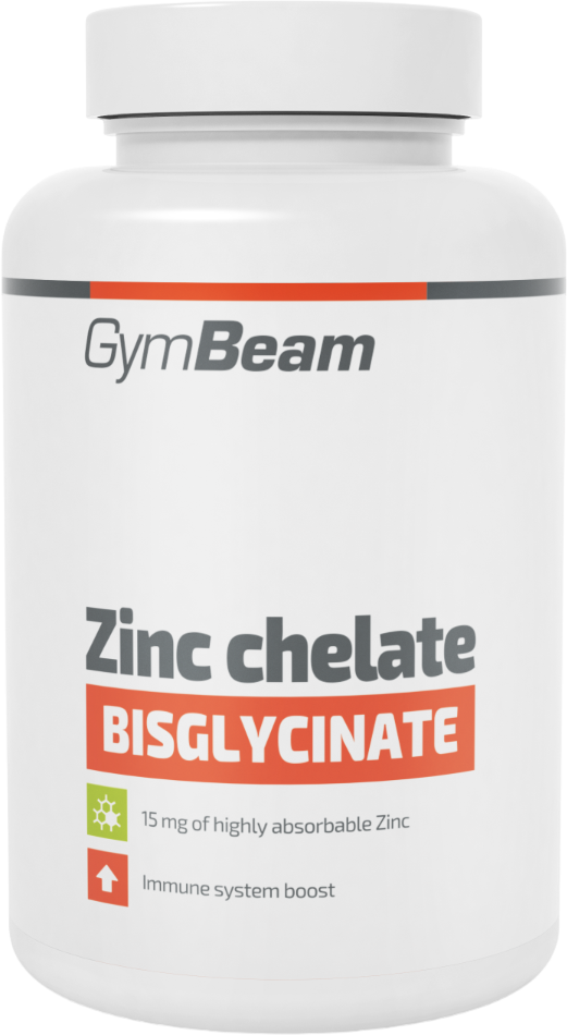 GymBeam Zinek chelát (bisglycinát) 180 kapslí