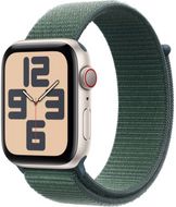 Apple Watch SE (2024) Cellular 44mm Hvězdně bílý hliník s jezerně zeleným provlékacím řemínkem