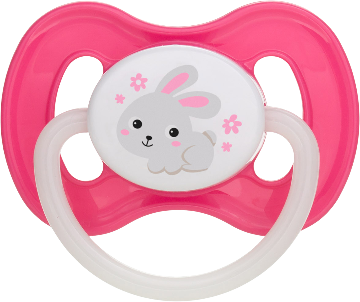 Canpol babies Dudlík svítící kaučukový třešinka BUNNY&COMPANY 0-6m růžový