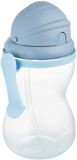 Canpol babies Sportovní lahev se slámkou, modrá 370 ml