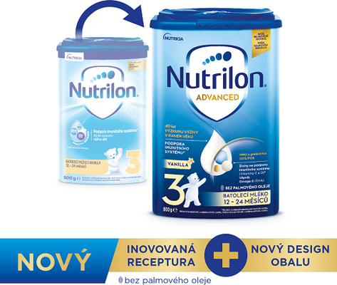 Nutrilon 3 Advanced Vanilla batolecí mléko 6 x 800 g