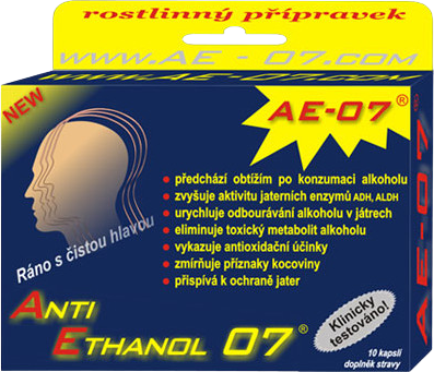 Anti Ethanol 07 AE-07 10 kapslí