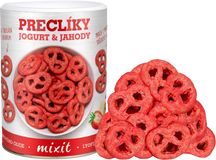 Mixit preclíky Jogurtová čokoláda s jahodami 250 g