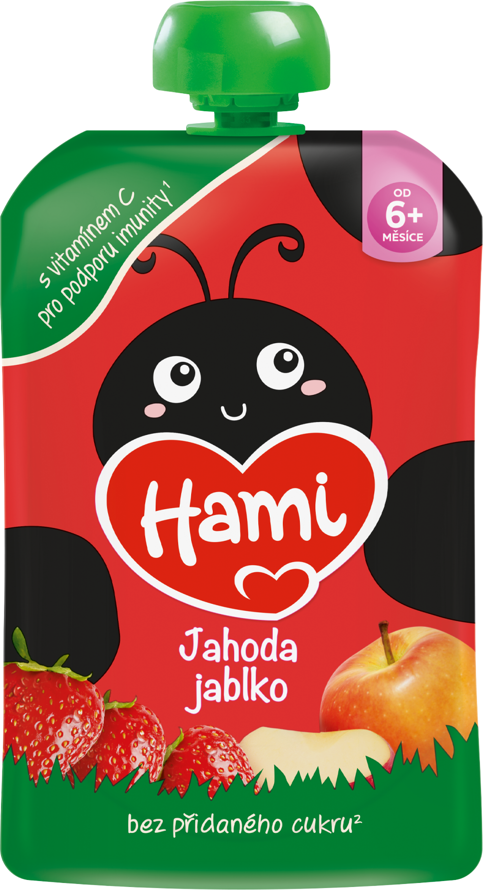 Hami Příkrm kapsička Jablko, banán a jahoda 100 g