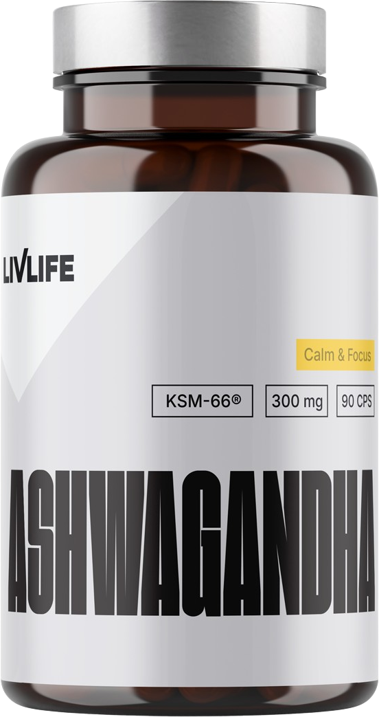 Livlife Ashwagandha KSM-66 300 mg 90 kapslí