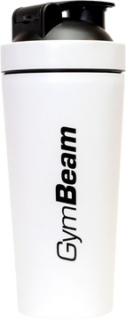GymBeam Šejkr Steel White 1 ks