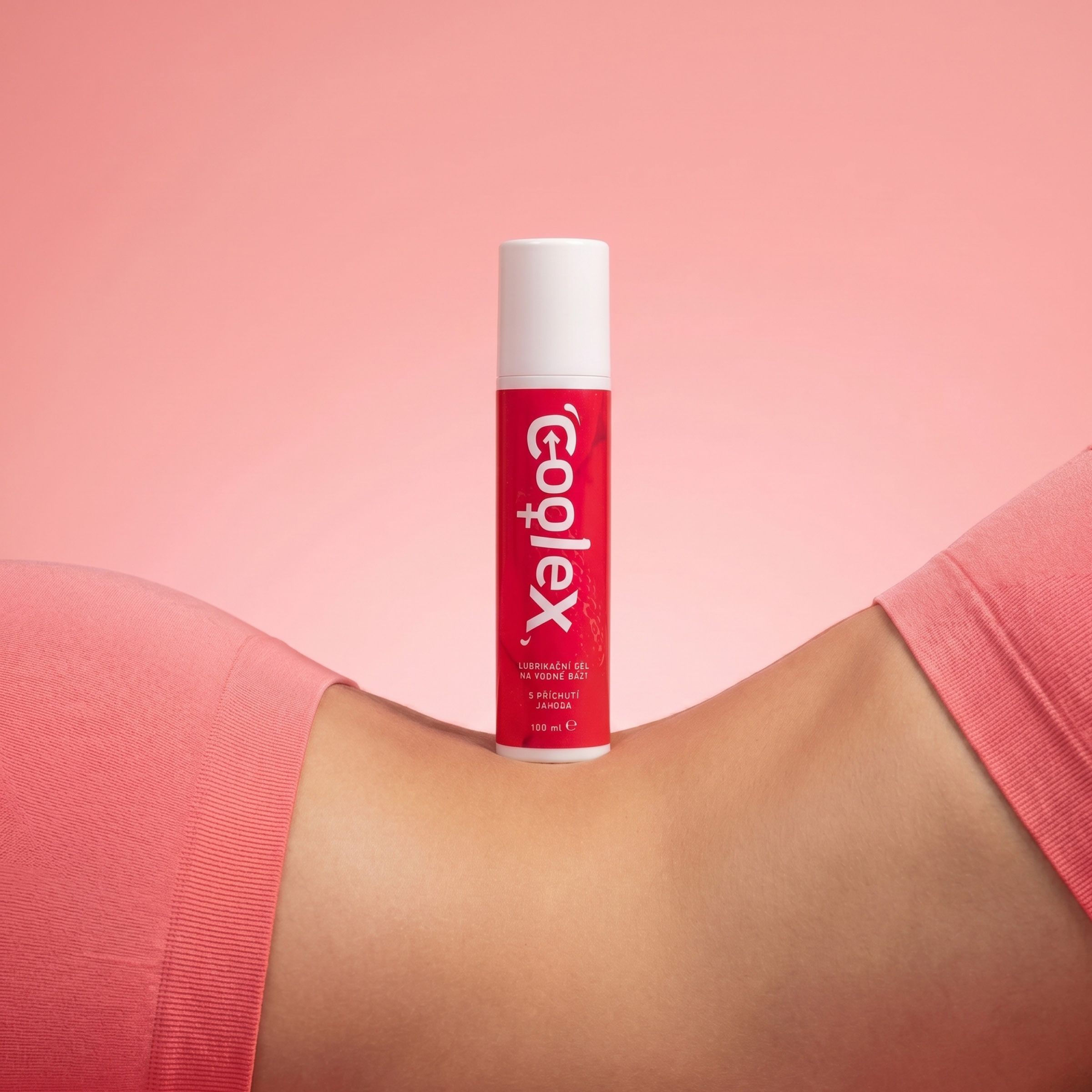 Dermacol Coolex Lubrikační gel na vodní bázi - jahoda (airless) 100 ml