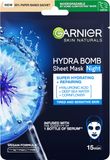 Garnier Hydratační regenerační noční textilní maska Moisture Bomb Night-time 28 g